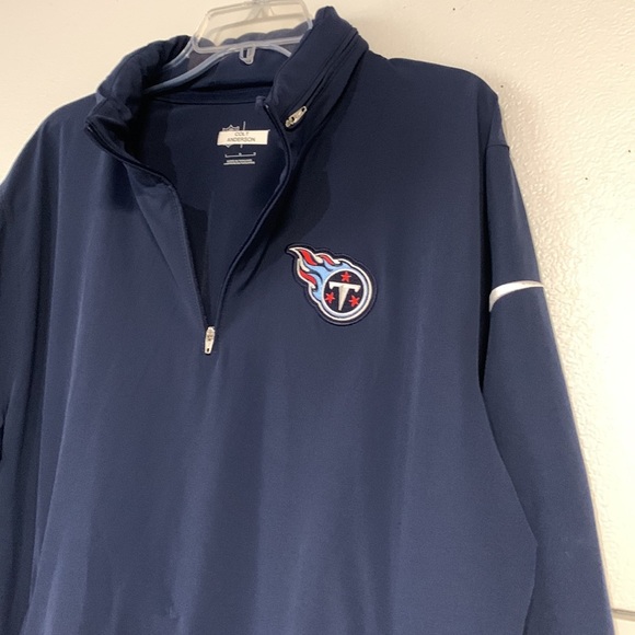 TENNESSEE TITANS NIKE TEAM ISSUED MENS QUARTER ZIP PULLOVER LARGE - Picture 2 of 8